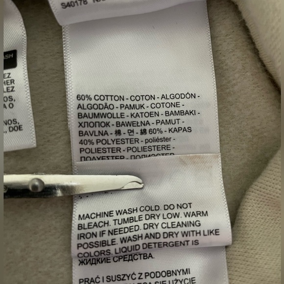 🚨Levi's Laundry Day Cropped Hoodie Sweater Women’s L Relaxed Fit Grunge Lounge - Picture 12 of 12